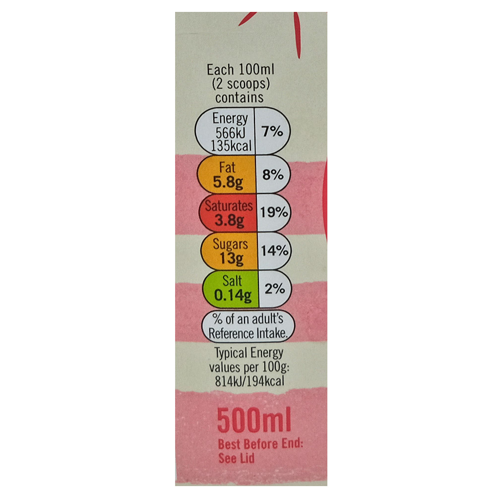 Supervalu Strawberry Cheesecake 500ml left side image