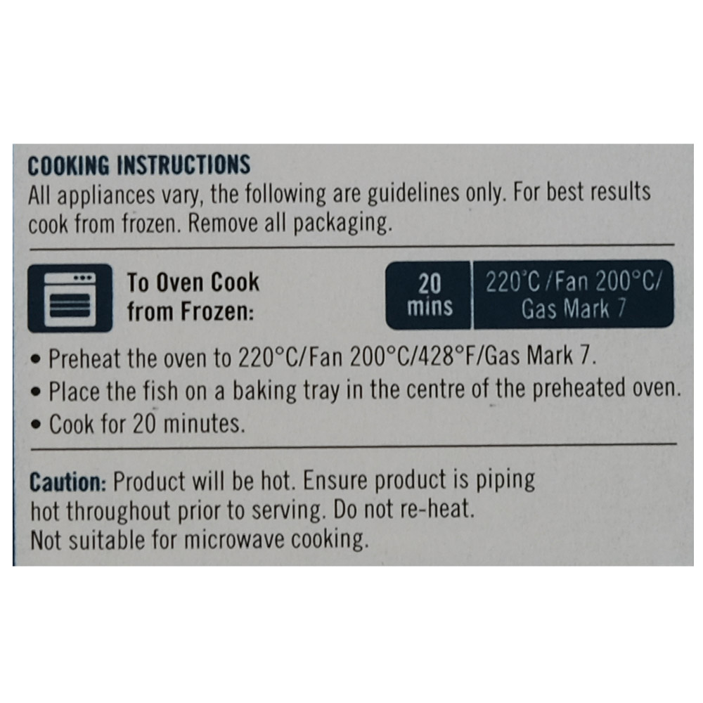 Supervalu Battered Cod Fillets 500g left side image