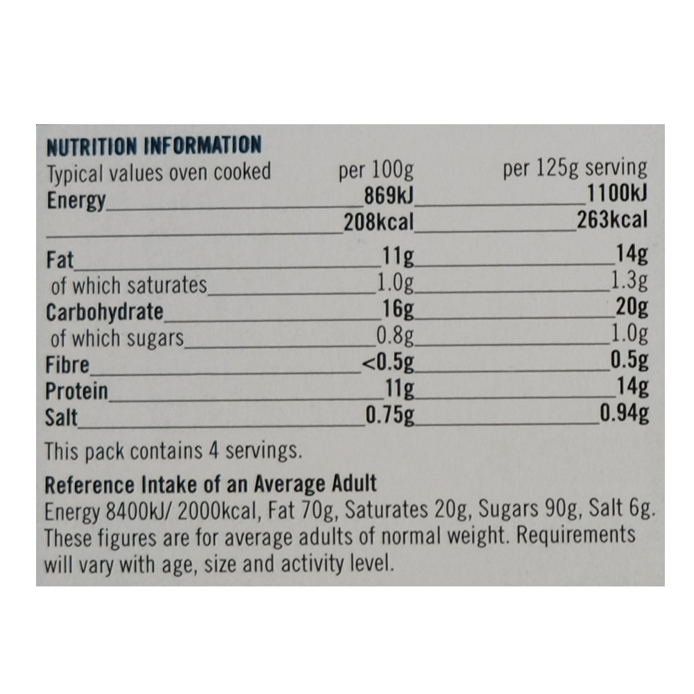 Supervalu Battered Cod Fillets 500g right side image