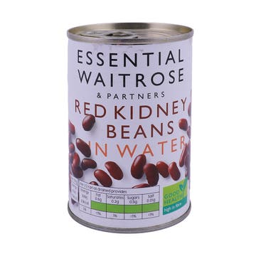 Waitrose Essential Red Kidney Beans In Water 300g