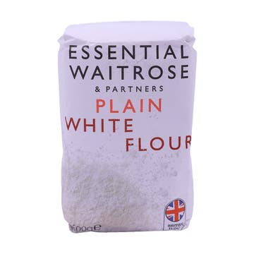 Waitrose Essential Plain White Flour 500g