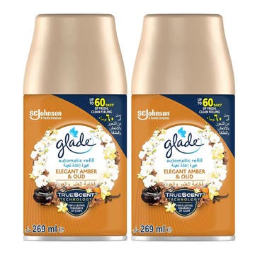 Glade Auto Refill Elegant Amber & Oud Freshner 2x269ml [Special Offer] 