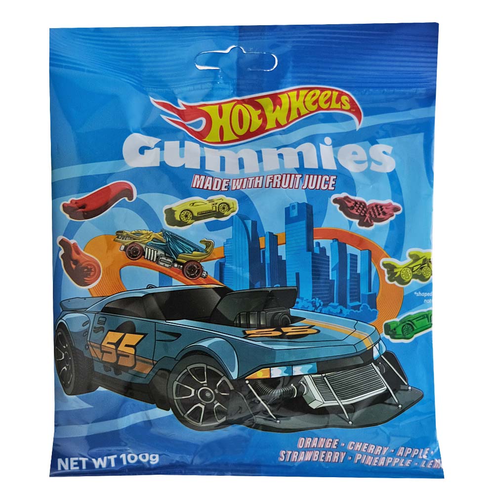 Hot Wheels Gummies Bag 100g