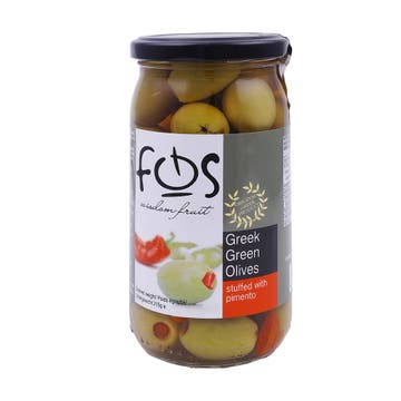 Fos Green Olives Stuffed With Pimento 60g