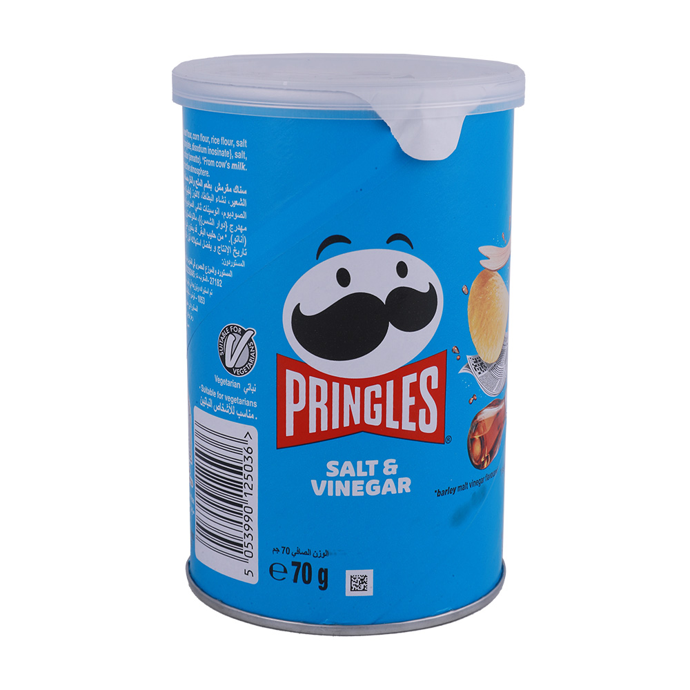 Pringles Salt & Vinegar Potato Chips 70g