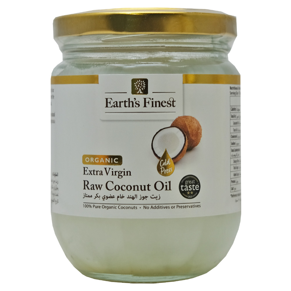 Earth's Finest Organic Extra Virgin Raw Coconut Oil 200ml