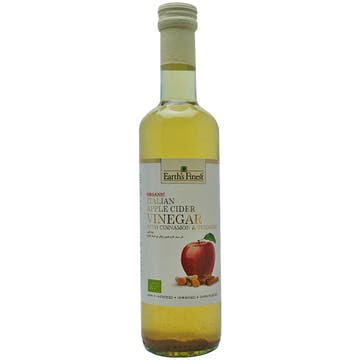 Earth's Finest Organic Italian Apple Cider With Cinnamon & Turmeric Vinegar 500ml 