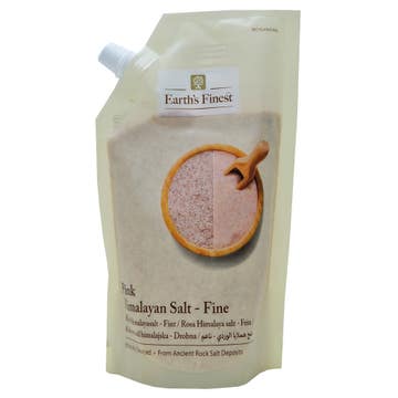 Earth's Finest Pink Himalayan Fine Salt 500g 