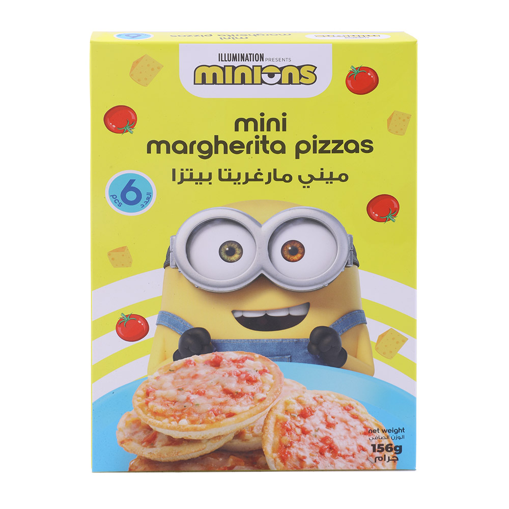 Minions Mini Margherita Pizzas 156g
