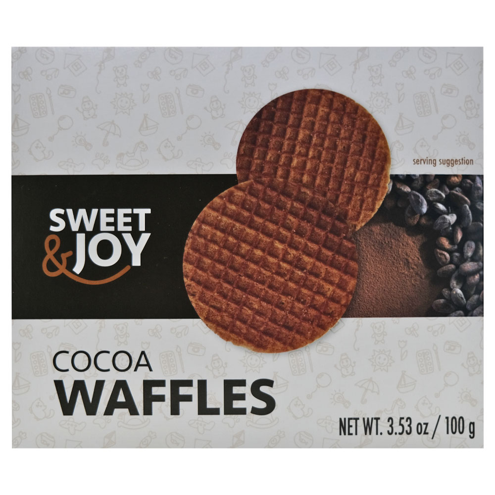 Sweet & Joy Cocoa Waffles 100g