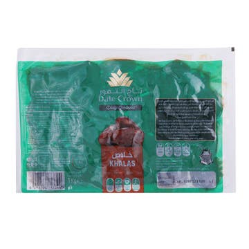 Date Crown Khalas Dates Vaccum Pack 1Kg 