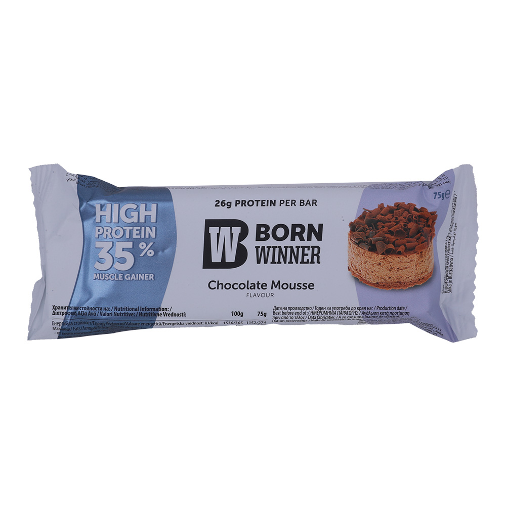 Born Winner Chocolate Mousse Protein Bar 75g