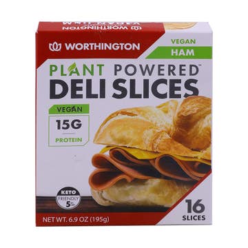 Worthington Plant Based Vegan Ham Deli Slices 195g