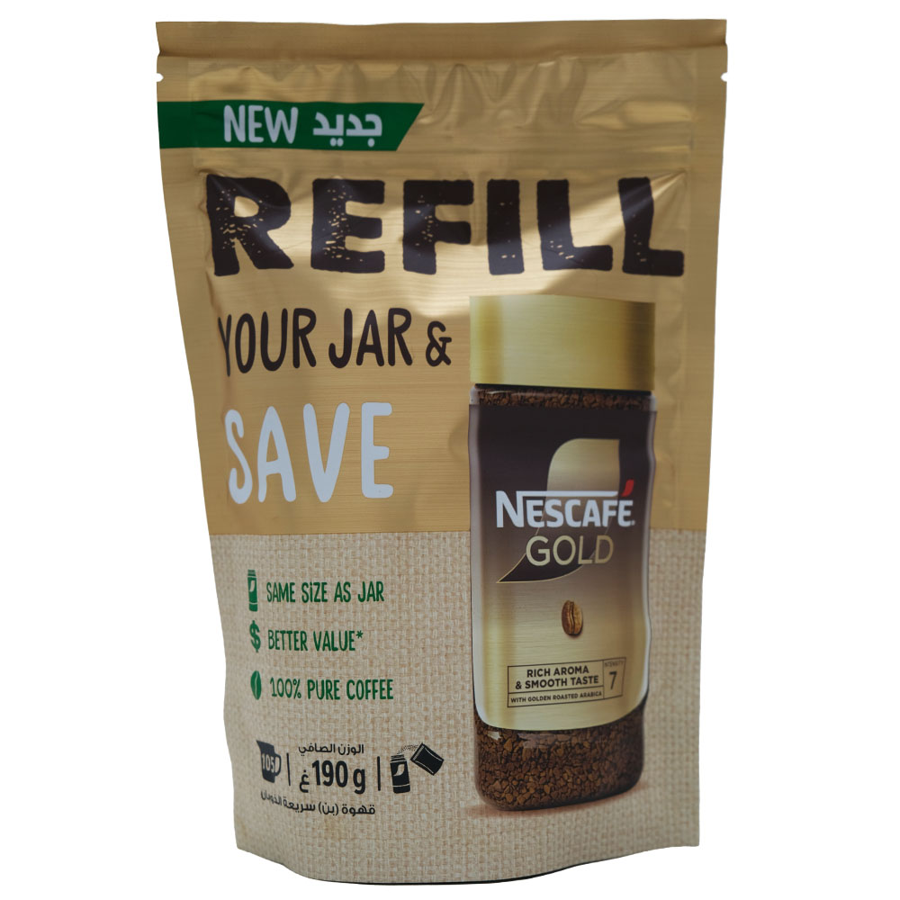 Nestle Nescafe Gold Pouch Refill 190g