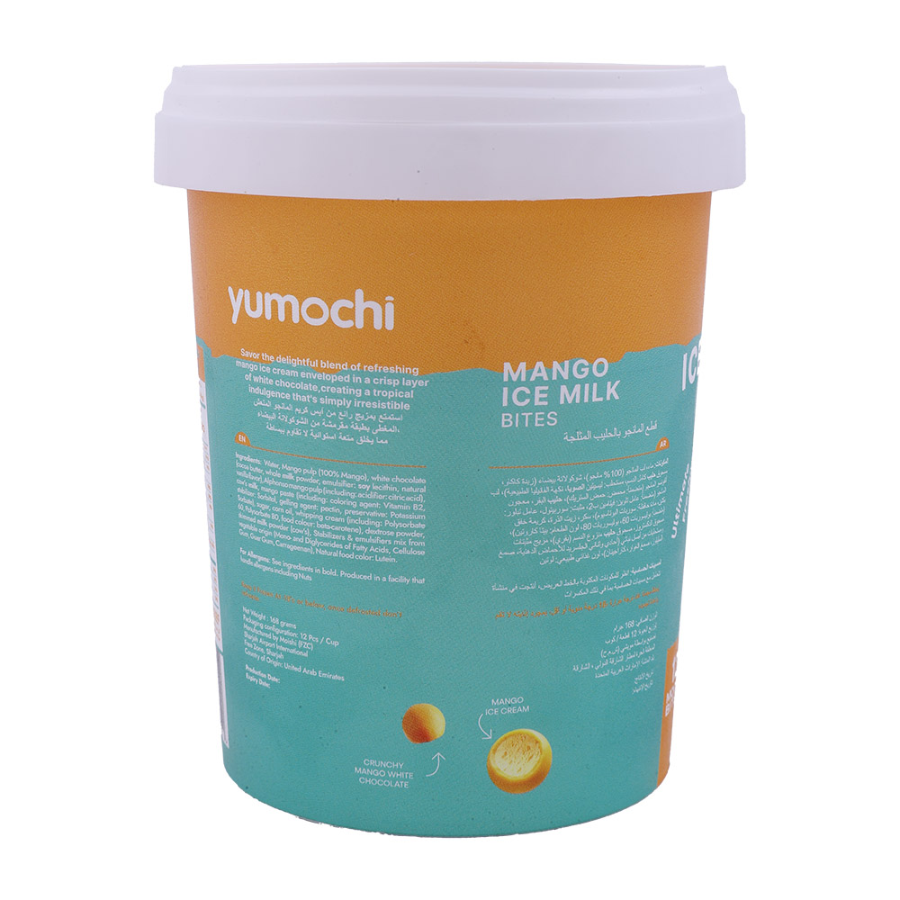Yumochi Mango Ice Cream Bites 300g back image
