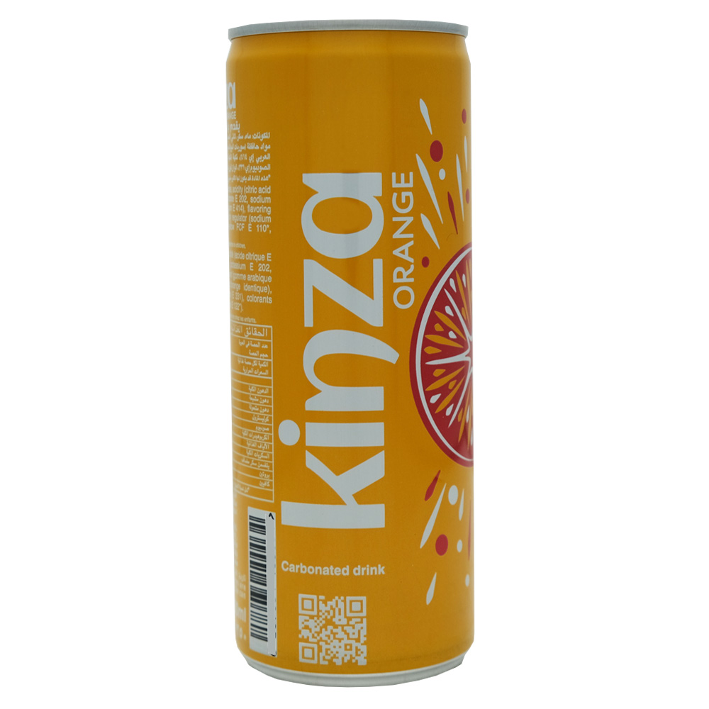 Kinza Orange Carbonated Drink 250ml