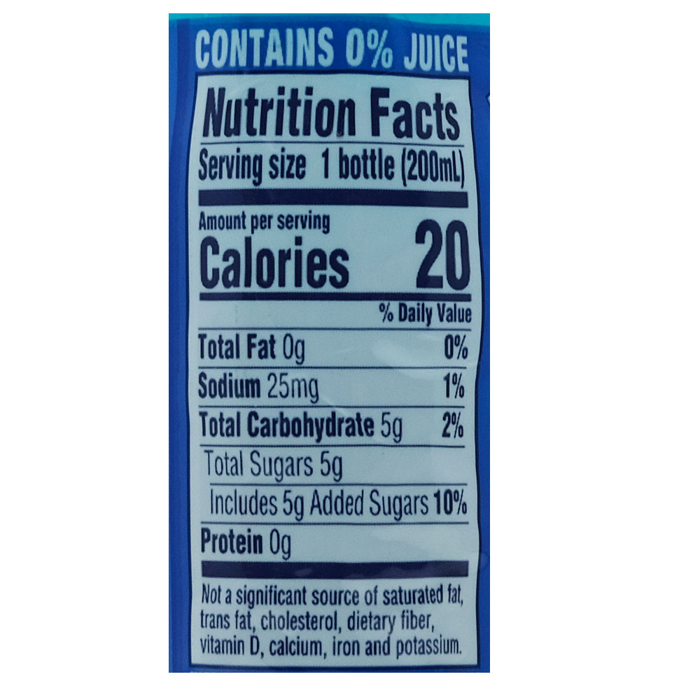 Kool Aid Bursts Blue Berry Soft Drink 200ml right side image