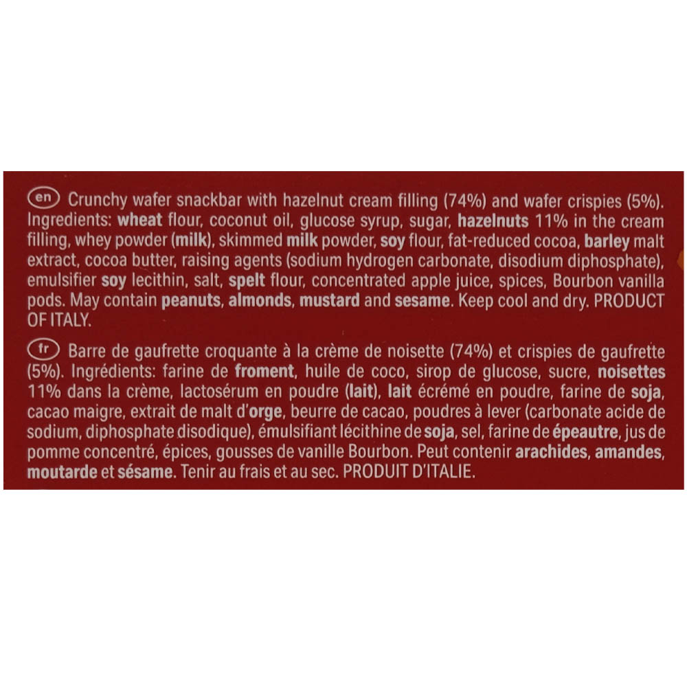 Loacker Break 3 Hazelnut Wafer Snackbar 76g back image