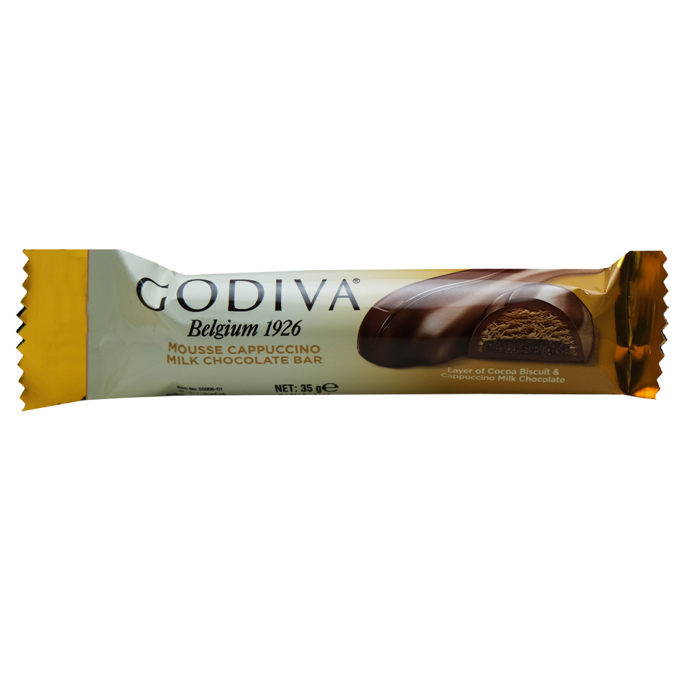 Godiva Mousse Cappuccino Milk Chocolate Bar 35g