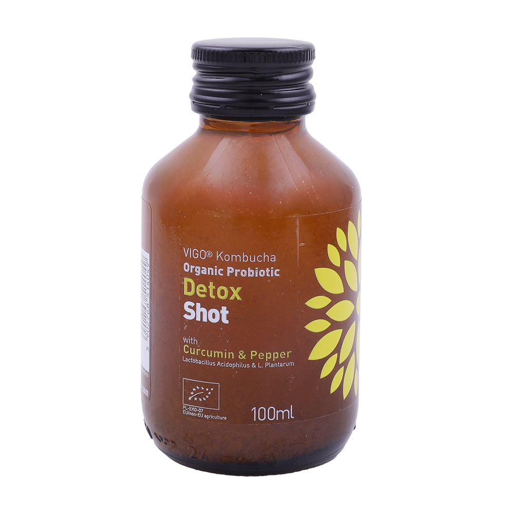 Vigo Kombucha Organic Detox Shot with Curcumin & Pepper 100ml
