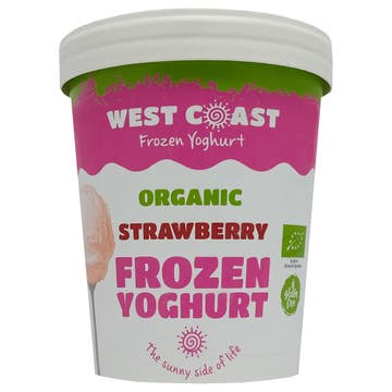 West Coast Organic Strawberry Frozen Yoghurt 465ml