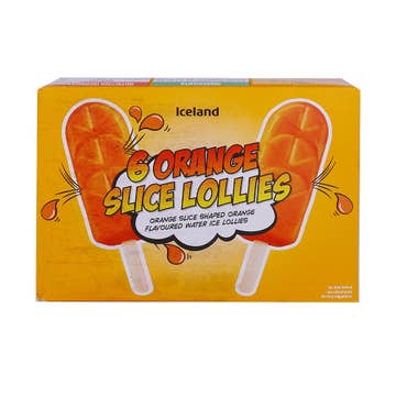 Iceland 6 Orange Slice Lollies 360ml