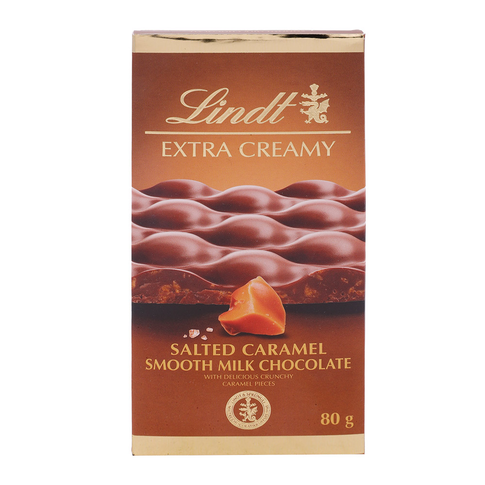 Lindt Extra Creamy Salted Caramel Milk Chocolate 80g