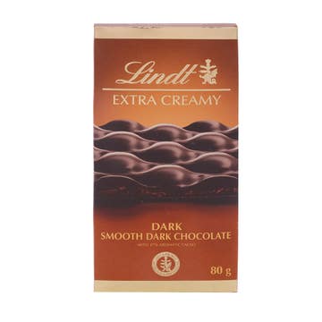 Lindt Extra Creamy Dark Chocolate 80g 