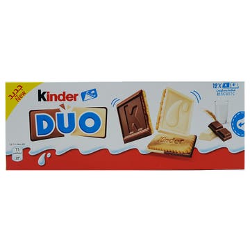 Kinder Duo Milk & White Chocolate Biscuits 150g 