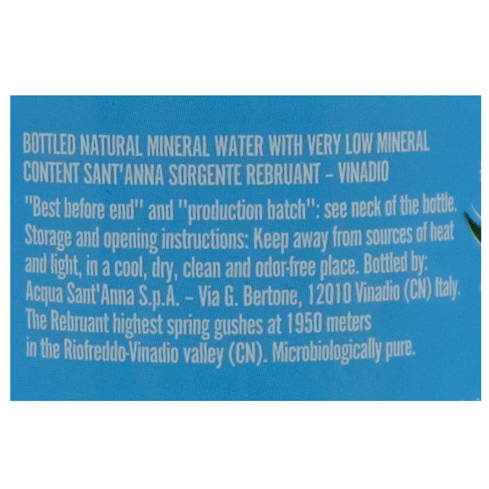 Sant'Anna Natural Mineral Water 500ml back image