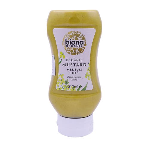 Biona Organic Medium Hot Mustard 300ml 