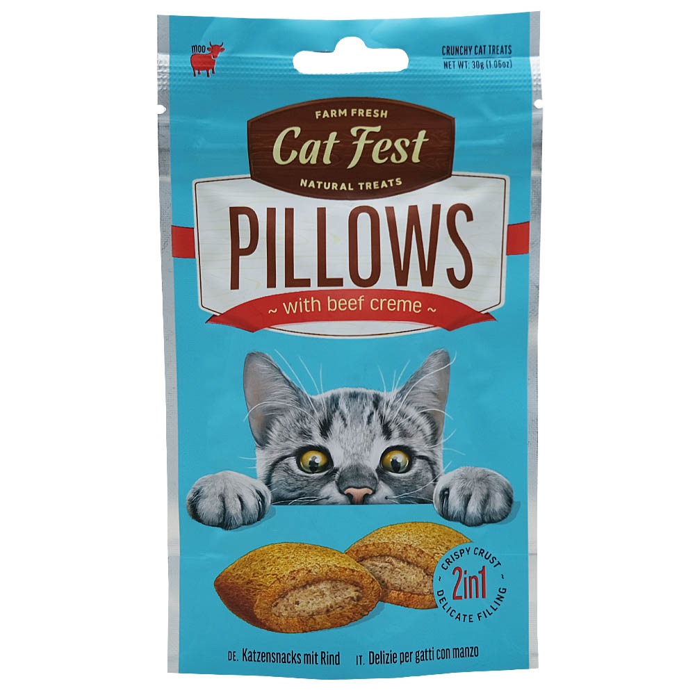 Cat Fest Pillows With Beef Creme 30g