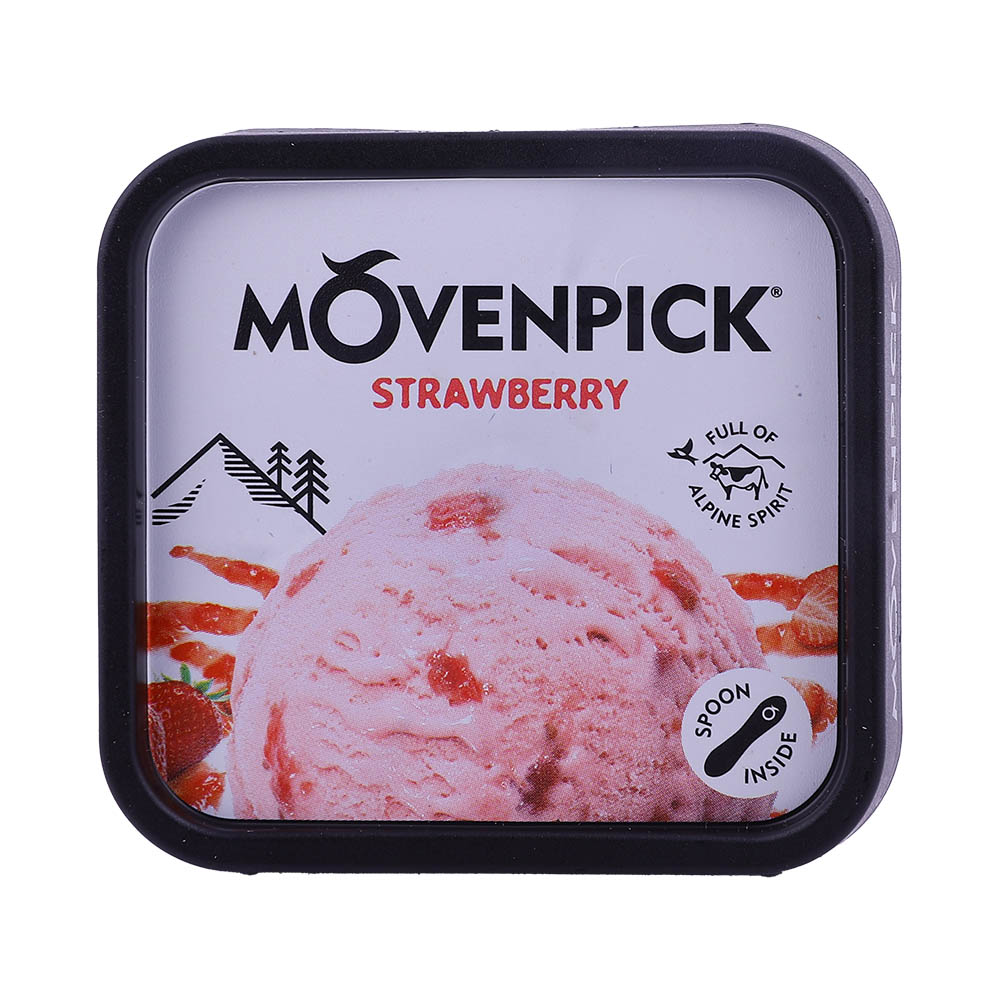 Movenpick Strawberry Ice Cream 100ml back image