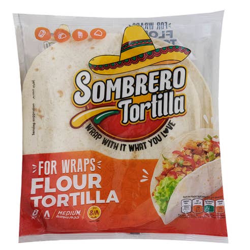 Sombrero Wheat Flour Tortillas Medium 340g 