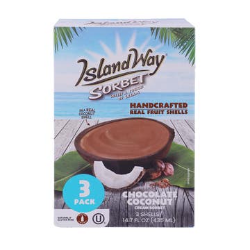 Island Way Chocolate Coconut Cream Sorbet 435ml