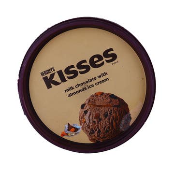 Hershey's Kisses Milk Chocolate With Almond Ice Cream 450ml