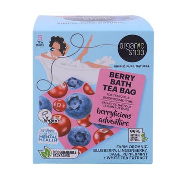 Organic Shop Berrylicious Adventure Berry Bath Tea Bag 50g