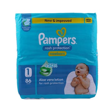 Pampers Mega Pack Diapers S1 86s