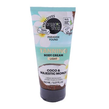 Organic Shop Coco & Majestic Monoi Tanning Body Cream 150ml
