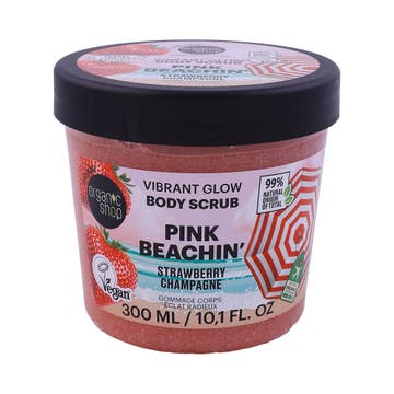 Organic Shop Pink Beachin' Strawberry Champagne Body Scrub 300ml