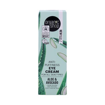Organic Shop Avocado & Aloe Anti-Puffiness Eye Cream 30ml