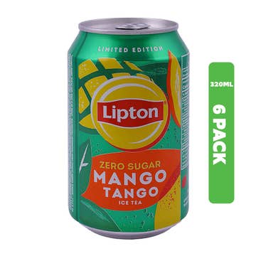 Lipton Mango Tango Zero Sugar Iced Tea 6x320ml
