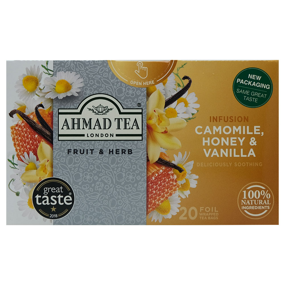 Ahmad Tea Camomile Honey & Vanilla Tea Bags 20s