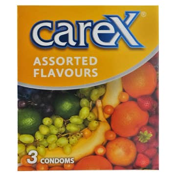 Carex Assorted Flavour Condoms 3's