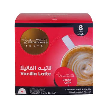 Dallaspresso Vanilla Latte Coffee 8s 120g