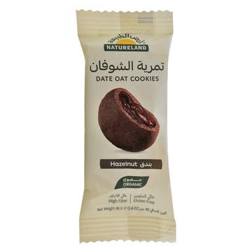 Natureland Organic Hazelnut Date Oat Cookies 40g