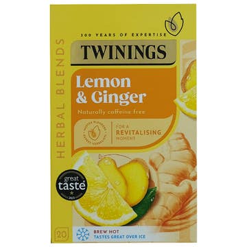Twining's Lemon & Ginger Tea Bags 30g