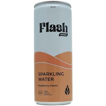 Flash Soda Raspberry Flavor Sparkling Water 250ml