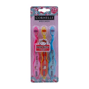 Cornells Hello Kitty Kids Toothbrush 3s