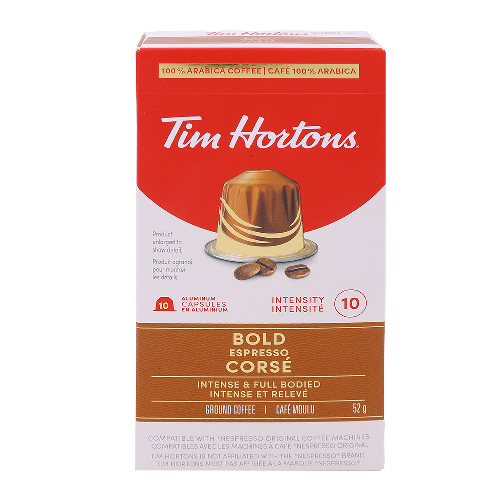 Tim Hortons Nespresso Bold Coffee Capsules 52g